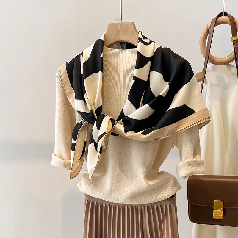 Beautiful Silk-like Square Scarf