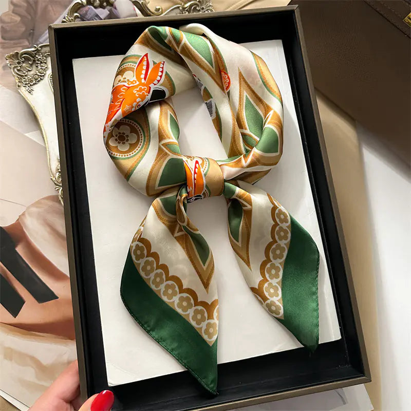 Beautiful Korean Style Silk-Like Scarf
