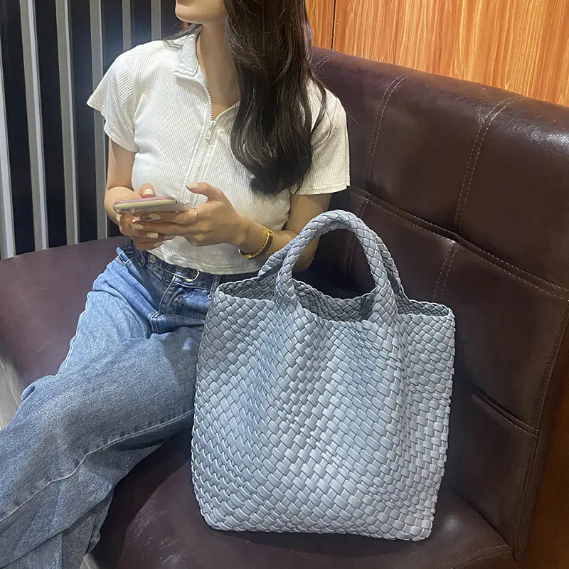 Woven One Shoulder Handbag for Women - Large Capacity