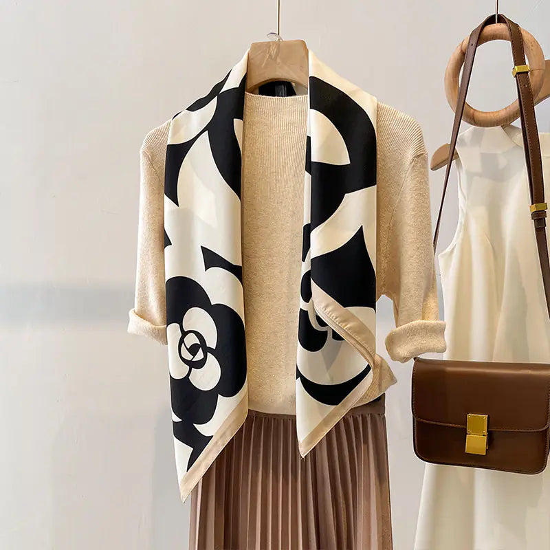 Beautiful Silk-like Square Scarf