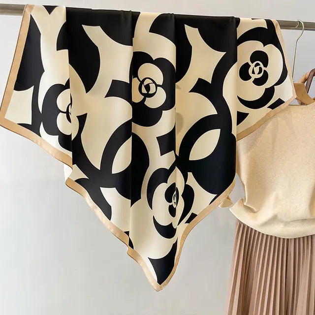 Beautiful Silk-like Square Scarf