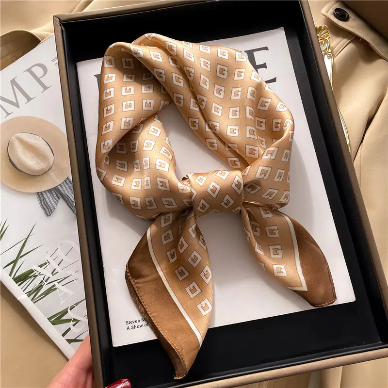 Beautiful Korean Style Silk-Like Scarf